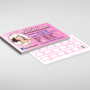 Write or Stamp on Business Cards