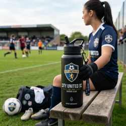 branded team water bottles