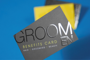 Spot UV business cards