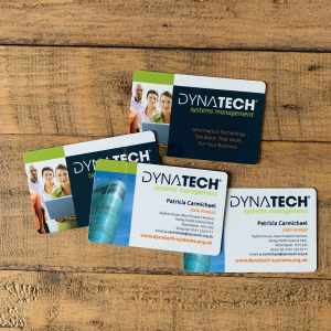 Stijve visitekaartjes