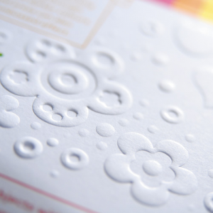 400gsm Die-cut Embossed Matt Lam Flyers