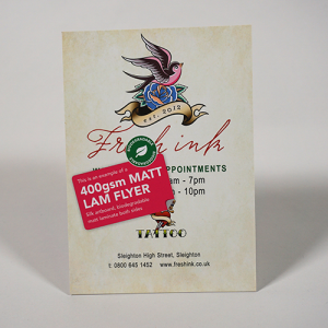 400gsm Matt Laminated Flyers