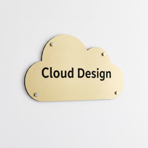 Brushed Aluminium Composite Signs - Shaped/Drilled