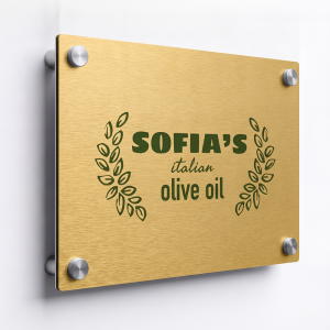Brushed Aluminium Composite Signs