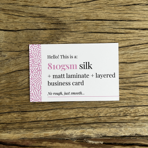 Matt Laminated Layered Business Cards
