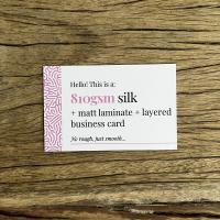 Matt Laminated Layered Business Cards
