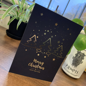 Digitale verijdelde Grand Suede kerstkaarten