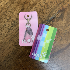 Plastic sleutelhanger