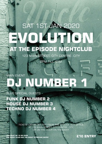 Nightclub A3 Posters by Peter Stewart