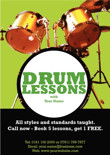 Music Teachers A5 Flyers by Barnaby Wild