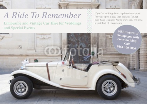 Car Hire A4 Flyers by Rebecca Doherty