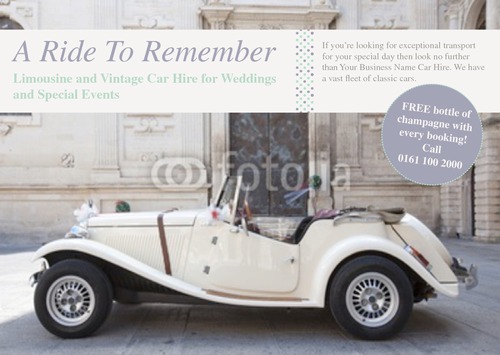 Car Hire A5 Flyers by Rebecca Doherty