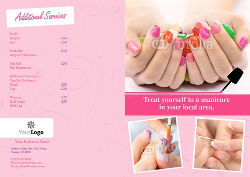 Salon A4 Folded Leaflets by Ro Do