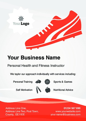 Fitness A6 Flyers by Thomas Mascall