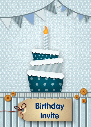 Birthday Party A6 Invitations by Tony Elmore