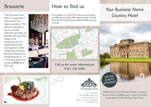 Hotel A4 Folded Leaflets by Ro Do