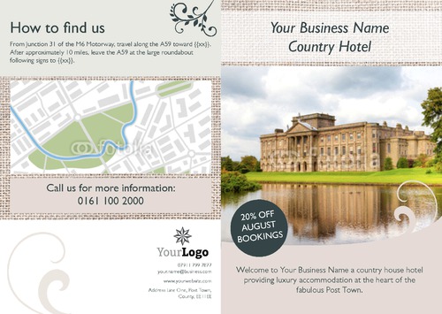 Hotel A4 Folded Leaflets by Ro Do