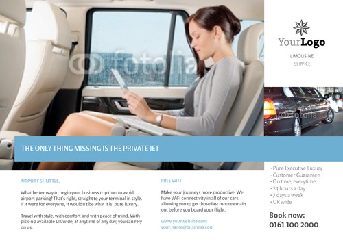 Taxi A5 Flyers by TemplateCloud.com