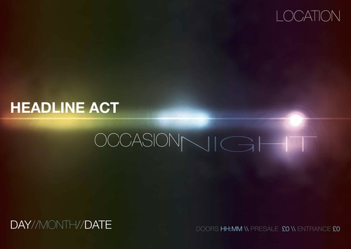 Music A3 Flyers by Kevin Walls