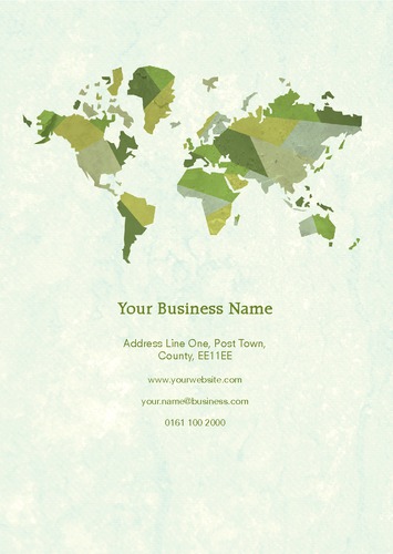 World Map A5 Leaflets by Daniel Fischer