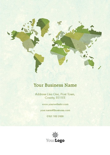 World Map A5 Leaflets by Daniel Fischer