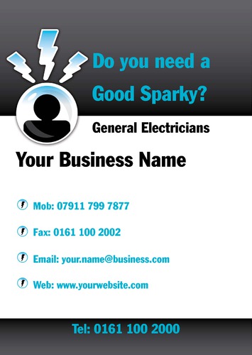 Electrician A4 Flyers by Neil Watson