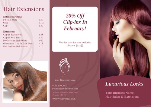 Salon A4 Folded Leaflets by Ro Do