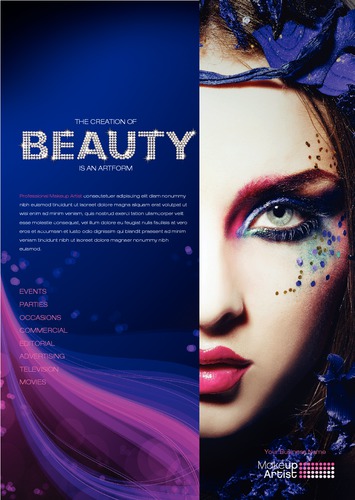 Salon A5 Flyers by TemplateCloud.com