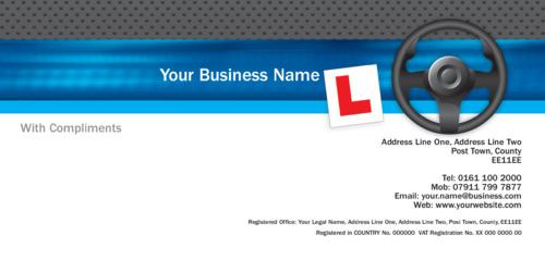 Driving Instructors 1/3rd A4 Stationery by Neil Watson