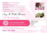 Florists A5 Flyers by Templatecloud 