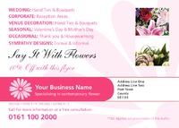 Florists A6 Flyers by Templatecloud 