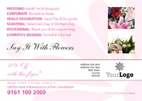 Florists A6 Flyers by Templatecloud 