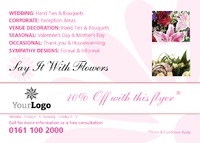 Florists A6 Flyers by Templatecloud 