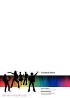 Clubs A4 Stationery by Templatecloud 