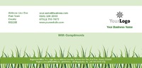 Garden Maintenance 1/3rd A4 Compliment Slips by Templatecloud 