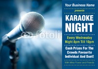 Karaoke A4 Flyers by Templatecloud 