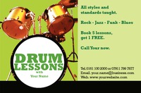 Music Teachers Business Card  by Templatecloud 