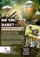 Paintball A5 Flyers by Templatecloud 