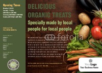 Grocery Store A6 Flyers by Templatecloud 