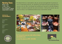 Grocery Store A5 Flyers by Templatecloud