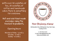 Restaurant A6 Flyers by Templatecloud