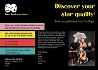 Acting Class A4 Flyers by Templatecloud 