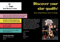 Acting Class A4 Flyers by Templatecloud 