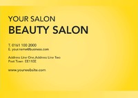 Salon Business Card  by Templatecloud 