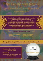 Tarot Card Reader A5 Flyers by Templatecloud 