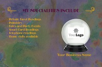 Tarot Card Reader Business Card  by Templatecloud