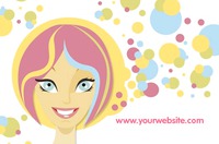 Hair Business Card  by Templatecloud