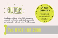 Locksmiths Business Card  by Templatecloud