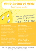 Ironing and Laundry Services A5 Leaflets by Templatecloud 