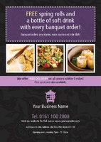 Takeaway A5 Flyers by Templatecloud